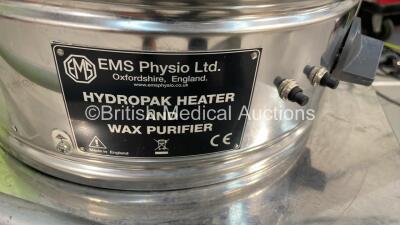 EMS Physio Ltd Hydropak Heater and Wax Purifier on Stainless Steel Trolley (Powers Up) - 3