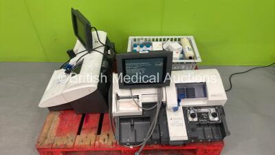 2 x Radiometer ABL800 Flex Blood Gas Analyzers with Accessories (Both Power Up with Missing Casing-See Photos)