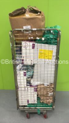 Cage of Consumables Including Dressings, Masks and Syringes (Cage Not Included - Out of Date)