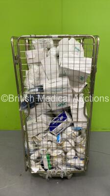 Job Lot of Consumables Including Face Masks and Serres Suction Cup Lids (Cage not Included)