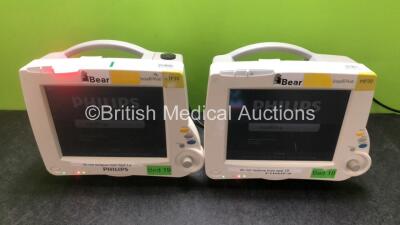 2 x Philips IntelliVue MP30 Patient Monitors (Both Power Up) *SN DE72891378 / DE728A1349*