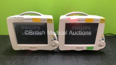 2 x Philips IntelliVue MP30 Patient Monitors (Both Power Up) *SN DE72893322 / DE62230422*