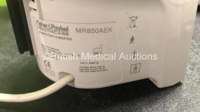 Mixed Lot Including 6 x CareFusion Alaris GP Guardrails Plus Infusion Pumps, 1 x Fisher & Paykel MR850AEK Respiratory Humidifier (Powers Up) 1 x B.Braun Infusomat Space Infusion Pump (Powers Up) and 1 x CareFusion IVAC PCAM Pump *SN 135284065 / 135284789 - 3