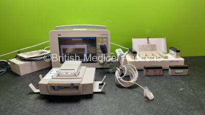 Mixed Lot Including 1 x Drager Infinity Delta Patient Monitor Including HemoMed 1, Aux/Hemo 2, Aux/Hemo 3 and MultiMed Options with 1 x Drager Infinity Docking Station, 1 x Drager Microstream etCO2 Module,2 x Leads and 1 x AC Power Supply (Powers Up) 1 x 