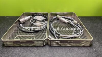 2 x Aesculap GA176 Flexible Drive Cable Handpieces *SN 20252, 20726*