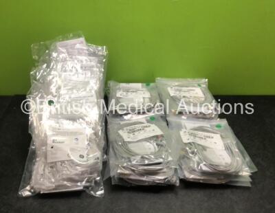 Job Lot Including 19 x GE Ref 2106393-002 5 Lead ECG Leadwire Sets and 80 x GE Ref 2097307-002 Gas Sampling Lines *All Unused*