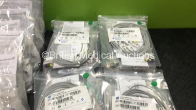 Job Lot Including 19 x GE Ref 2106393-002 5 Lead ECG Leadwire Sets and 80 x GE Ref 2097307-002 Gas Sampling Lines *All Unused* - 3