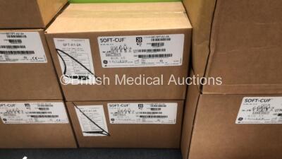 Job Lot Including Various GE Critikon Soft-Cuf BP Cuffs, 17 x CareFusion Ref M1024231 General Purpose Temperature Probes, 12 x Nellcor SpO2 Ear Sensor Clips and 20 x FMT400/AEC-GE Cables For Use with GE Patient Monitors *All Unused* - 4