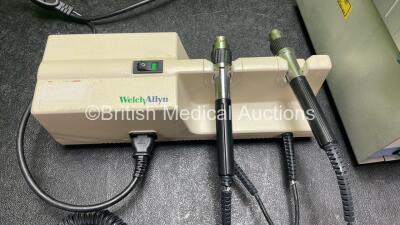 Mixed Lot Including 1 x Welch Allyn 767 Series Wall Mounted Ophthalmoscope (No Power with Damaged Cables-See Photos) 1 x KLS Martin Surgi Cam Digital Unit (Untested Due to Missing Power Supply) 1 x EZ EM CO2 Efficient Endoscopic Insufflator (Powers Up) - 3