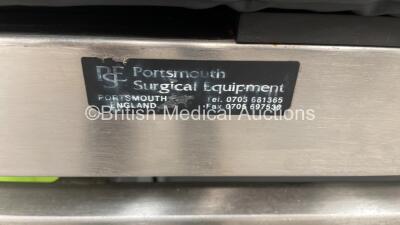 Portsmouth Surgical QA2 Hydraulic Patient Trolley with Mattress - Incomplete, Missing Board (Hydraulics Tested Working) - 4