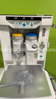 GE Carestation 650 Anaesthesia Machine Ref 1012-9650-000 *Mfd - 10/2015* Software Version 01/ SP08 with GE Monitor, Baxter Drager Vapor 2000 Sevoflurane Vaporizer, Baxter Drager D-Vapor Desflurane Vaporizer,Assorted Leads,Module, Absorber, Bellows and Hos - 3