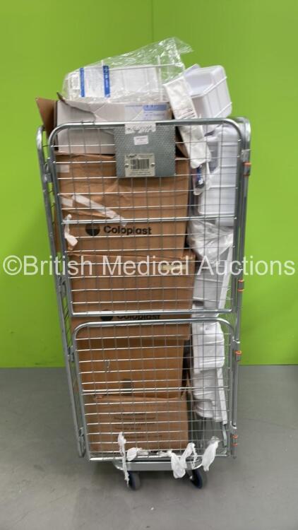 Cage of Various Consumables Including Aintree Incubation Catheters, Sorin Xtra Procedure Bowl Sets and Weck Vista 8mm Bladeless Obturators (All Out of Date, Cage Not Included)