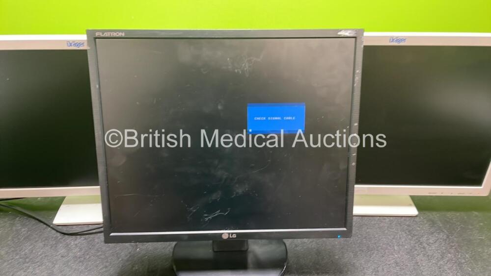 Job Lot of Monitors Including 2 x Drager LCD Color Monitors (Both