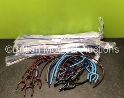 Job Lot Including Various Stethoscope Tubings and 25 x Rocket Medical REF R40233 Rainbow Scope Tubings *All Unused*