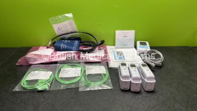 Mixed Lot Including 1 x Welch Allyn Pro BP 3400 Digital BP Meter (Untested Due to Possible Flat Batteries) 3 x Welch Allyn PRO 6000 Ear Thermometers with Base Units (All Untested Due to Possible Flat Batteries) 3 x GE Invasive Pressure Cables, 3 x Drager 