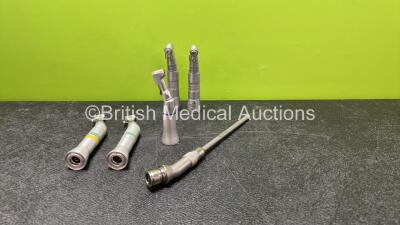 Job Lot of Dental Attachments Including 2 x W&H Friadent 90-5040 Drill Attachments, 1 x NSK EC Drill Attachment, 2 x KaVo 29A Drill Attachments and 1 x Stryker 5100-120-482 Attachment