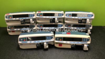 Job Lot Including 3 x CareFusion Alaris GH Syringe Pumps and 5 x Cardinal Health Alaris GH Syringe Pumps (6 x Power Up, 2 x Draw Power, 4 x Require Service) *SN 800237970 / 800272149 / 800204852 / 800287274 / 800243111 / 800259532 / 800282854 / 800282729*