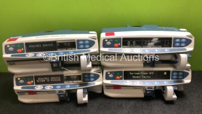 Job Lot Including 3 x CareFusion Alaris GH Syringe Pumps and 5 x Cardinal Health Alaris GH Syringe Pumps (6 x Power Up, 2 x Draw Power, 4 x Require Service) *SN 800237970 / 800272149 / 800204852 / 800287274 / 800243111 / 800259532 / 800282854 / 800282729* - 2