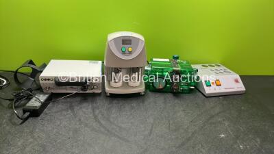 Mixed Lot Including 1 x Flaem Port A Suction Unit with 1 x AC Power Supply (Powers Up) 1 x Thrombelastograph Analyzer (Untested Due to No Power Supply) 1 x Carefusion Bird Mark 7 Respirator and 1 x Baxter Fibrinotherm *SN 09AC360033, 838KBB, 5455*