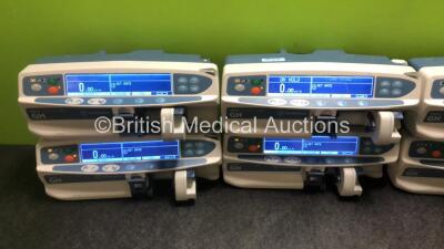 Job Lot Including 6 x CareFusion Alaris GH Guardrails Plus Syringe Pumps (All Power Up) 1 x CareFusion Alaris GS Syringe Pump and 1 x CareFusion Alaris GH Syringe Pump (Both Draw Power) *SN 270003072 / 800260170 / 270002996 / 800103346 / 270002997 / 27000 - 2