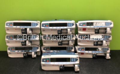 Job Lot Including 5 x CareFusion Alaris GH Syringe Pumps and 5 x CareFusion Alaris CC Syringe Pumps (6 x Power Up) *SN 800289383 / 800282845 / 800271873 / 800237881 / 800260143 / 800307142 / 800315772 / 800302984 / 800311080 / 800356291*