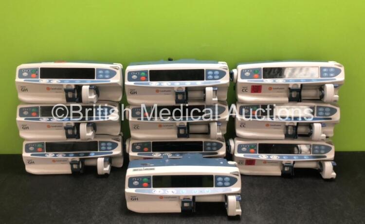 Job Lot Including 5 x CareFusion Alaris GH Syringe Pumps and 5 x CareFusion Alaris CC Syringe Pumps (6 x Power Up) *SN 800289383 / 800282845 / 800271873 / 800237881 / 800260143 / 800307142 / 800315772 / 800302984 / 800311080 / 800356291*