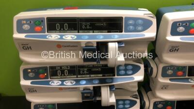 Job Lot Including 5 x CareFusion Alaris GH Syringe Pumps and 5 x CareFusion Alaris CC Syringe Pumps (6 x Power Up) *SN 800289383 / 800282845 / 800271873 / 800237881 / 800260143 / 800307142 / 800315772 / 800302984 / 800311080 / 800356291* - 2