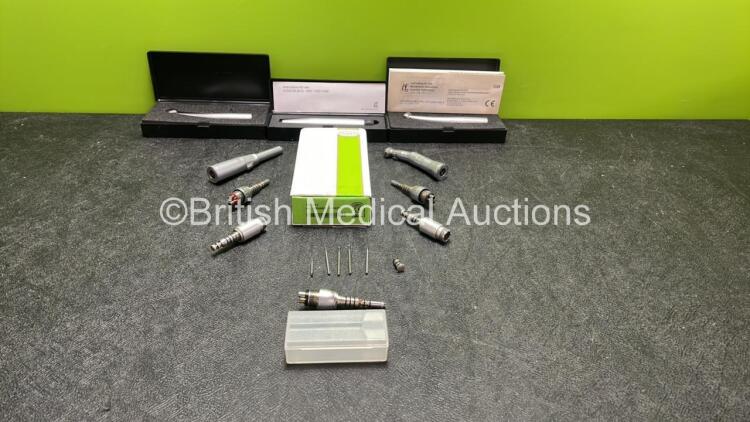 Job Lot of Various Dental Attachments Including Kavo Drill Attachments and W&H Dental Drill Attachments