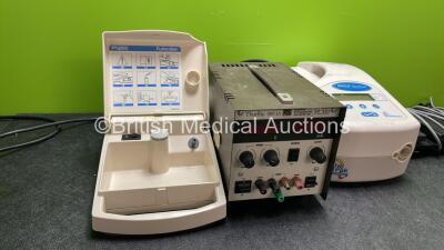 Mixed Lot Including 1 x Thurlby 30V-1A Unit, 1 x Respironics BiPAP Ventilator, 1 x DeVilbiss Pulmo Star Nebulizer and 1 x Footswitch (Damaged Cable-See Photo) - 2