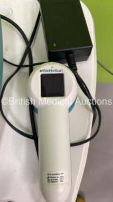 Verathon BVI 9400 Bladder Scanner with Probe, Battery and Battery Charger on Stand (Power Up) *S/N B4012665* - 4