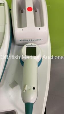 Verathon BVI 9400 Bladder Scanner with Probe, Battery and Battery Charger on Stand (Power Up) *S/N B4010118* - 3