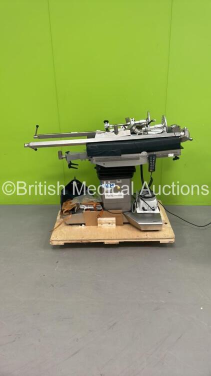 ALM 5090 Electric Operating Table with Controller and Accessories (Powers Up with 3 Pin Plug - See Pictures - Adaptor Not Included)