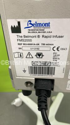 5 x Belmont Rapid Infuser FMS 2000 Units on Stands (All Power Up) *S/N U072102 / 2014103807* - 3