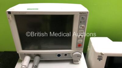 Mixed Lot Including 1 x Deltex Medical Cardio Q ODM Monitor, 1 x Edwards Lifesciences Vigilance II Patient Monitor, 1 x Edwards Critical-Care Baxter Vigilance Monitor, 1 x Nellcor SpO2 Monitor, 1 x SC 7000 / SC 9000XL Panasonic Battery Charger and 1 x Med - 2