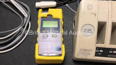 Mixed Lot Including 1 x Deltex Medical Cardio Q ODM Monitor, 1 x Edwards Lifesciences Vigilance II Patient Monitor, 1 x Edwards Critical-Care Baxter Vigilance Monitor, 1 x Nellcor SpO2 Monitor, 1 x SC 7000 / SC 9000XL Panasonic Battery Charger and 1 x Med - 6