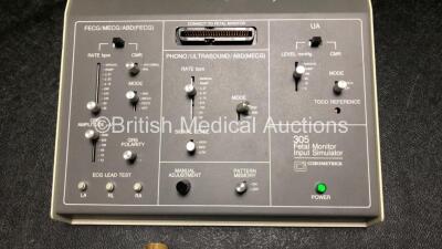 Corometrics 305 Fetal Monitor Input Simulator with Cables (Powers Up) *SN 06500748* - 2