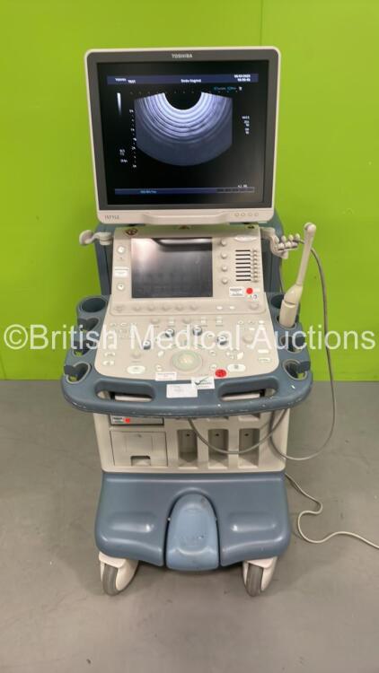 Toshiba Aplio XG SSA-790A Flat Screen Ultrasound Scanner *S/N 99I10Y6030* **11/2010** with 1 x Transducer / Probe (PVT-661VT *Mfd 12/2005*) and Sony UP-D897 Digital Graphic Printer (Powers Up) ***IR940***