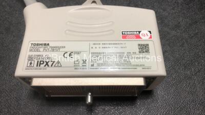 Toshiba PVT-781VT Endocavitary Transducer / Probe *Mfd 2014* in Case (Untested) **SN FSA1453652** - 5