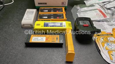 Mixed Lot Including 1 x SAM 17 W Suction Unit with Cup (Powers Up) 10 x Defibrillator Pads *All Out of Date* Various Defibrillator Batteries *All Untested* - 2