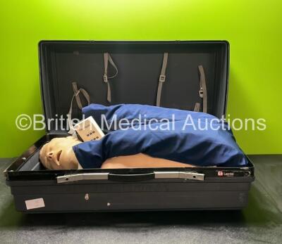 Laerdal Training Manikin Carry Case (Incomplete with Damage to Chin-See Photo)