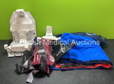 Mixed Lot Including 3 x RAM Brackets, 2 x Flat Sheets, 1 x Ferno Pedi Mate Infant Ambulance Strap and 1 x RedVac Carry Bag