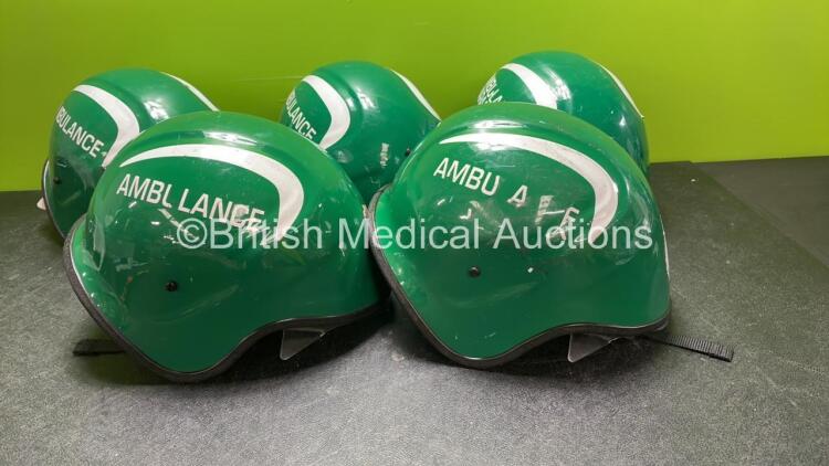 5 x Ambulance / Paramedic Safety Helmets