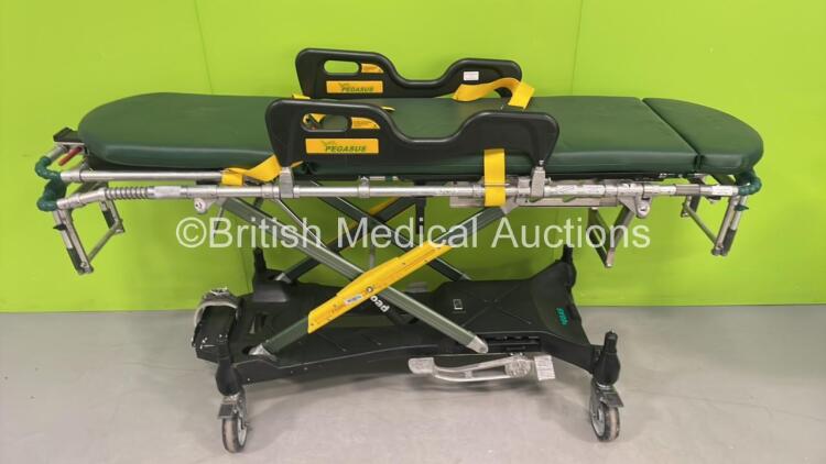 Ferno Pegasus Ambulance Stretcher with Mattress (Hydraulics Tested Working) *S/N PEG1443*