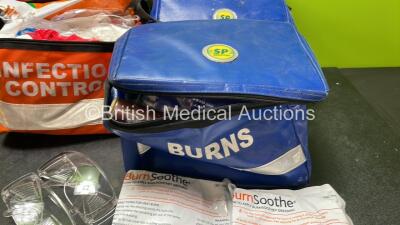 Job Lot of First Aid Packs Including 1 x Maternity Pack, 1 x Infection Pack and 2 x Burns Packs - 3