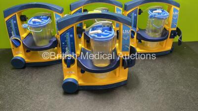 4 x Laerdal LSU Suction Units with 4 x Cups and Lids (All Power Up) - 2