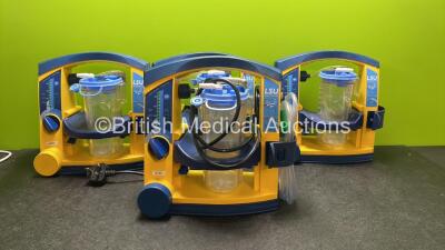 4 x Laerdal LSU Suction Units with 4 x Cups and Lids (All Power Up)