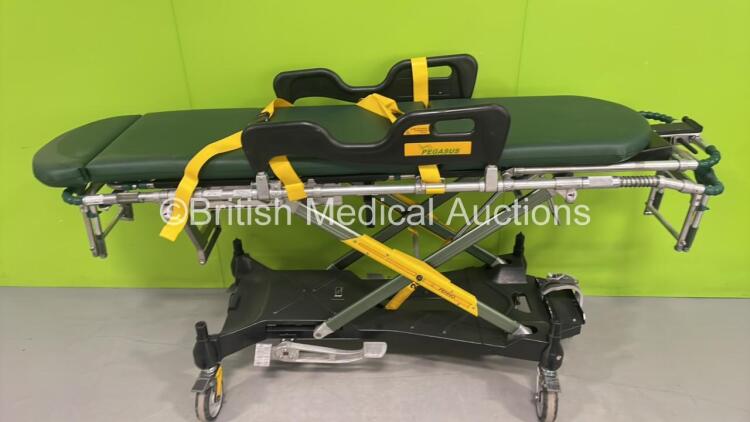 Ferno Pegasus Ambulance Stretcher with Mattress (Hydraulics Tested Working) *S/N *PEG1480*