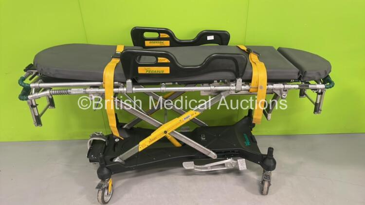 Ferno Pegasus Ambulance Stretcher with Mattress (Hydraulics Tested Working) *S/N PEG1565*