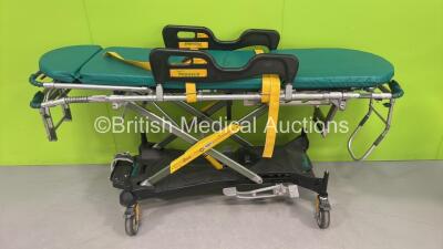 Ferno Pegasus Ambulance Stretcher with Mattress (Hydraulics Tested Working - Some Base Damage, See Photos) *S/N PEG1127*