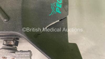 Ferno Pegasus Ambulance Stretcher with Mattress (Hydraulics Tested Working - Some Base Damage, See Photos) *S/N PEG1127* - 3